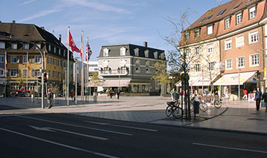 Blick auf den Friedrichsplatz